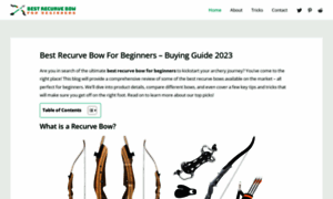 Bestrecurvebowforbeginners.com thumbnail