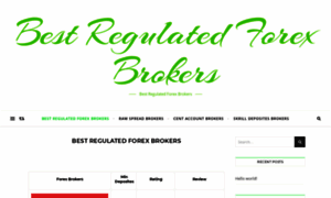 Bestregulatedforexbrokers.com thumbnail