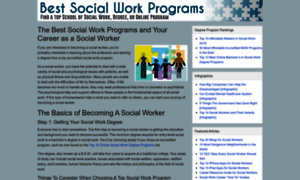 Bestsocialworkprograms.com thumbnail