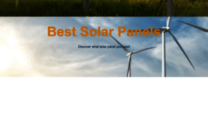 Bestsolarpanelsystem.com thumbnail