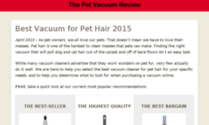 Bestvacuumpethair.org thumbnail