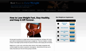 Bestwaystoloseweight.org thumbnail