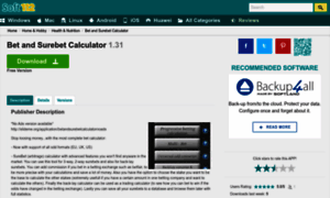 Bet-and-surebet-calculator.soft112.com thumbnail