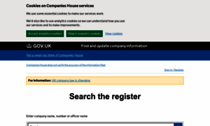 Beta.companieshouse.gov.uk thumbnail