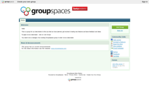 Beta.groupspaces.com thumbnail