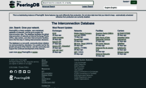 Beta.peeringdb.com thumbnail