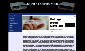 Betamaxcollectors.com thumbnail
