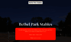 Bethelparkstables.net thumbnail