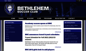 Bethlehemsoccerclub.org thumbnail