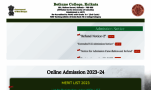 Bethuneadmissions.ac.in thumbnail