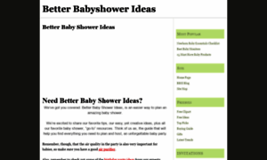 Better-babyshower-ideas.com thumbnail