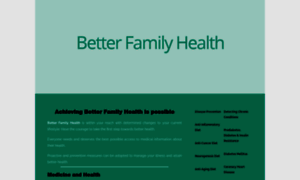 Betterfamilyhealth.org thumbnail