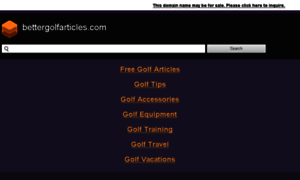 Bettergolfarticles.com thumbnail