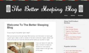 Bettersleepingblog.com thumbnail