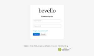 Bevello.affinityanalytics.com thumbnail