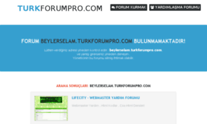 Beylerselam.turkforumpro.com thumbnail