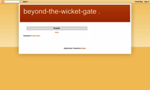Beyond-the-wicket-gate.blogspot.com thumbnail