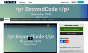 Beyondcode.devpost.com thumbnail