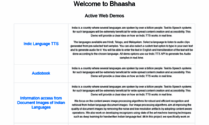 Bhaasha.iiit.ac.in thumbnail