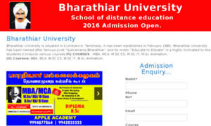 Bharathiaruniversity.in thumbnail