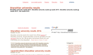 Bharathiaruniversityresults.in thumbnail