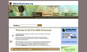 Bible-dictionary.org thumbnail