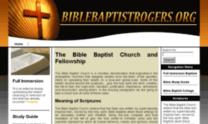 Biblebaptistrogers.org thumbnail