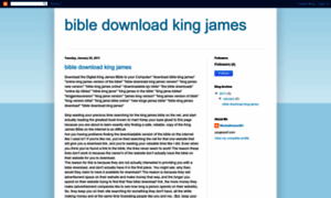 Bibledownloadkingjames.blogspot.com thumbnail