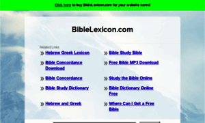 Biblelexicon.com thumbnail