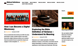 Biblicaldefinitions.com thumbnail