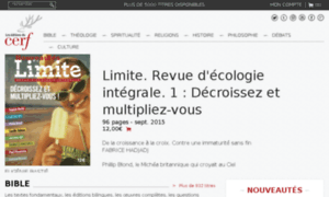 Bibliotheque.editionsducerf.fr thumbnail