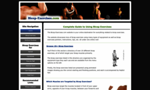 Bicep-exercises.com thumbnail