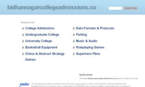 Bidhannagarcollegeadmissions.com thumbnail