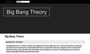 Big-bang-theory.com thumbnail