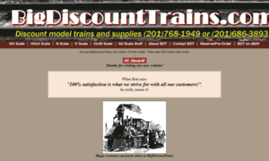 Bigdiscounttrains.com thumbnail