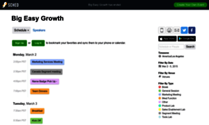 Bigeasygrowth2015.sched.org thumbnail