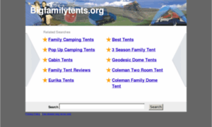 Bigfamilytents.org thumbnail