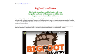 Bigfootlivesmatter.com thumbnail