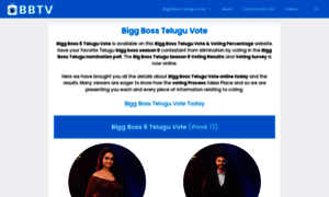 Biggbossteluguvote.in thumbnail