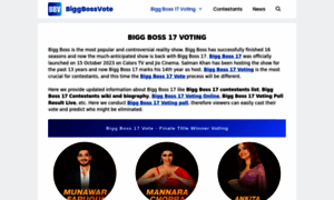 Biggbossvote.in thumbnail