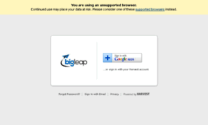 Bigleap.harvestapp.com thumbnail