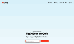 Bigobject.quip.com thumbnail