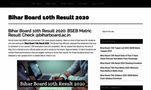 Biharboard10thresult2020.co.in thumbnail