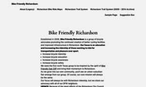 Bikefriendlyrichardson.org thumbnail