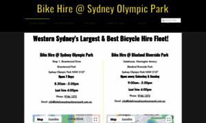 Bikehiresydneyolympicpark.com.au thumbnail