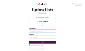 Bileto.slack.com thumbnail