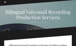 Bilingualvoicemailrecordings.com thumbnail