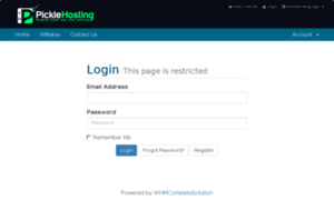 Billing.picklehosting.com thumbnail