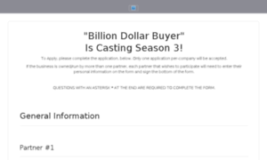 Billiondollarbuyerseason2castingcall.castingcrane.com thumbnail