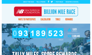 Billionmilerace.org thumbnail